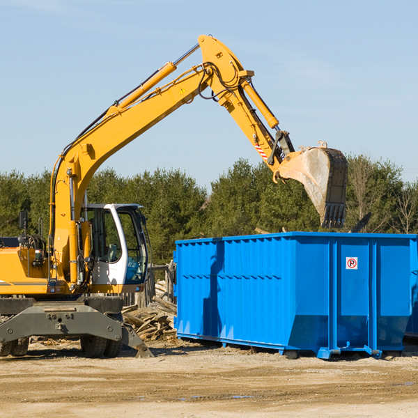 are there any restrictions on where a residential dumpster can be placed in Yampa CO